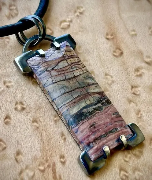 New Mexico banded rhyolite pendant