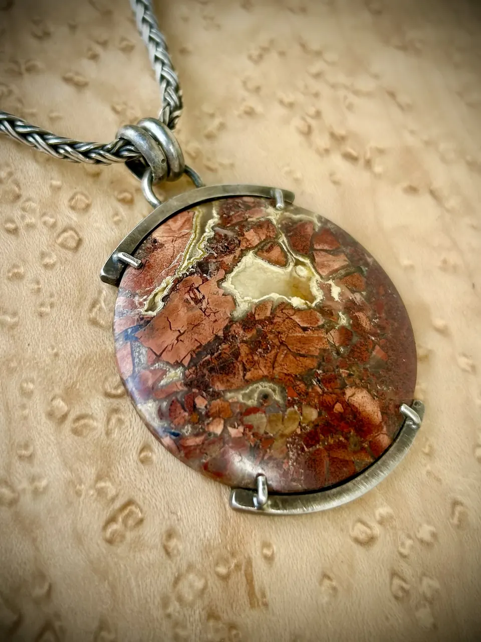 Tabu Tabu Jasper statement pendant