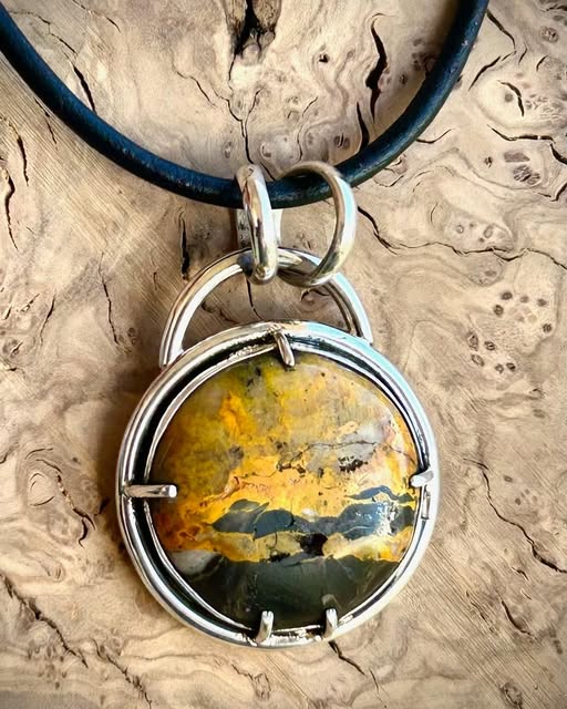 Bumblebee jasper pendant