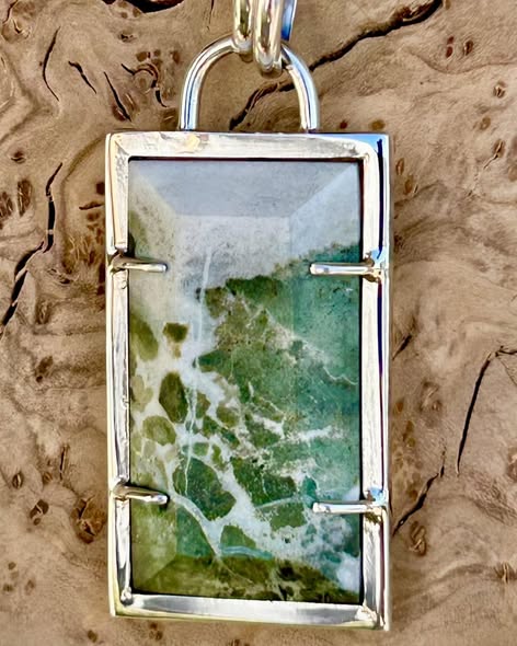 Freedom jasper pendant (faceted edge)