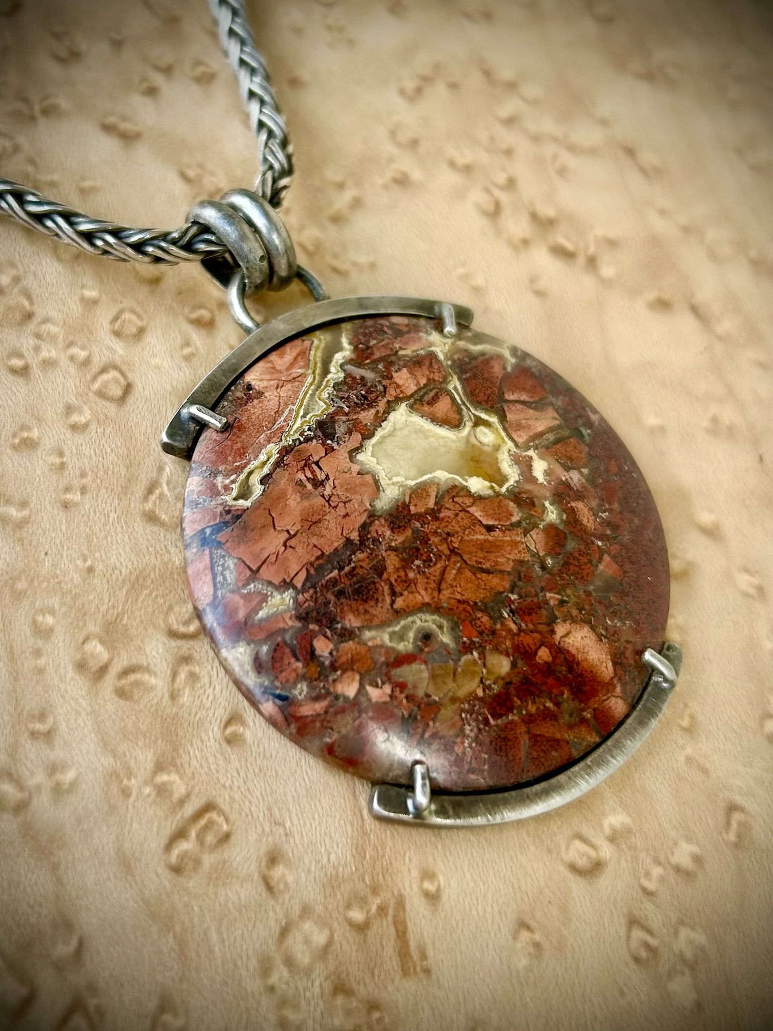Tabu Tabu Jasper statement pendant